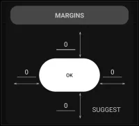 Margins dialog  