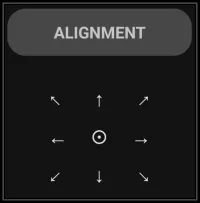 Alignment dialog Alignment dialog