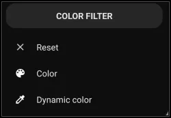 Object Color Filter