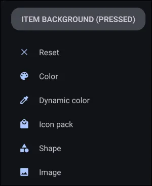 Background Item (pressed)