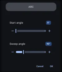 Arc Parameters Dialog