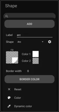 Arc Border Color Selection