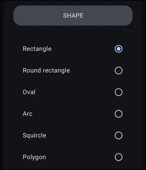 Shape - Selection