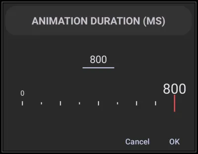 Page Transition - Animation Duration